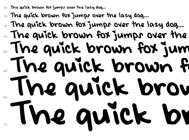 DJB Meet Me at My Locker font waterfall